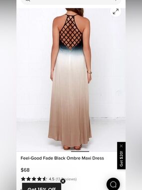 Ombré maxi dress